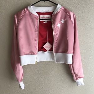 Tuesday Bassen “Hail Satin” Satin Bomber Jacket